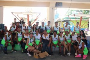 This is a picture of the Busay delegation in the Christmas League opening parade